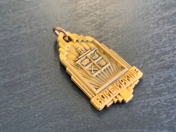 Vintage Watch Fob Charm Home making High School C… - image 2