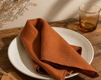 Napkins 100 Pack Of Terracotta Cotton Napkin For Dining Everyday Meals At Home/Wedding/Party Table Décor Kitchen Napkins