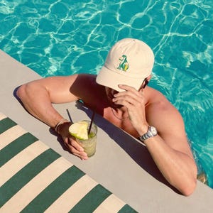 Premium Embroidered Coastal Washed Cap | Lounge Lizard™ Collection