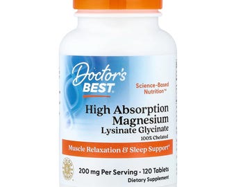 Doctor's High Absorption Magnesium Lysinate Glycinate (120 comprimés)