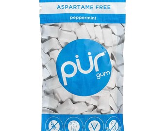 The PUR Company, Kaugummi, Pfefferminze, 55 Stück, 77 g FS