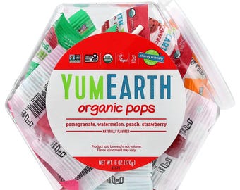 YumEarth, Bio-Pops, Granatapfel, Wassermelone, Pfirsich, Erdbeere, 170 g FS