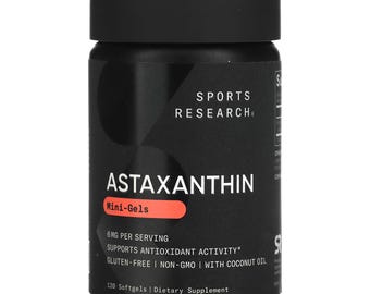 Sports Research, Astaxanthine, Mini-gels, 6 mg, 120 gélules FS