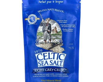 Keltisches Meersalz, Light Grey Celtic®, lebenswichtige Mineralmischung, 1/2 Pfund (227 g) FS