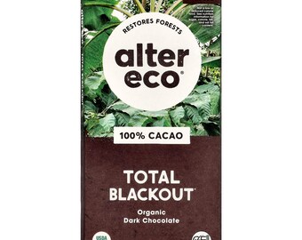 Alter Eco Total Blackout Bio Bitterschokolade 100% Kakao (75g)