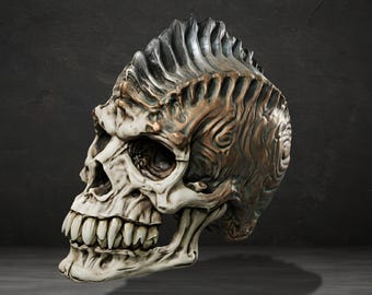 Modelo 3D de aletas de hueso de cráneo STL, alto nivel de detalle, descarga digital