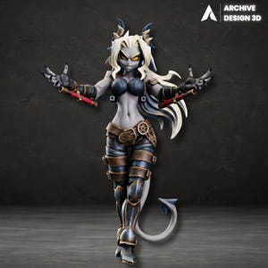 Helltaker Judgement Figure 3D Model STL (Digital Download)