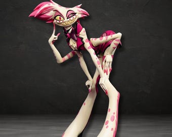 Figura de Angel Dust, impresión 3D en formato STL de Hazbin Hotel, Angel Dust, STL digital de Hazbin Hotel, modelo STL de Angel Dust, diseño de modelo 3D STL de Angel Dust