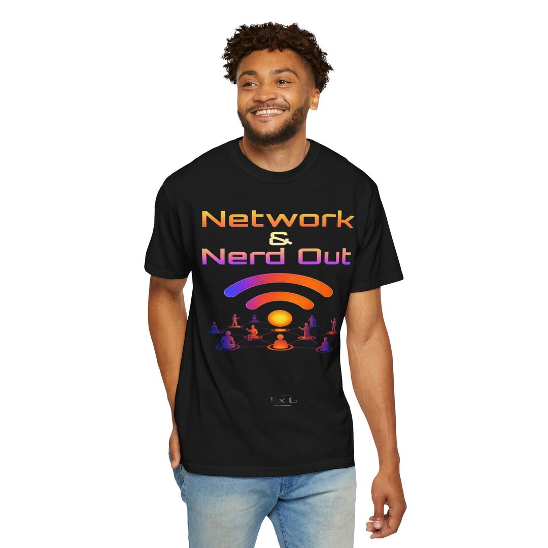 Network & Nerd Out T-shirt | Wifi Signal Tech Illustrations - Etsy