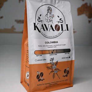 Colombia Coffee Beans | Single Origin | Medium Roast Specialty Coffee | Fresh Roasted | KavaOli