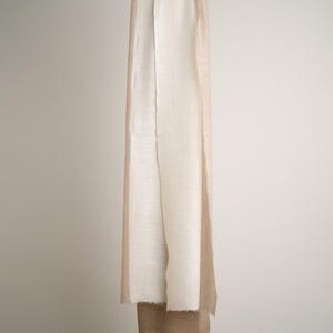 Soft Merino Wool Scarf – Handwoven Ethical Shawl in Natural Shades – Lightweight Luxury Wrap for Women & Men – Artisan Made