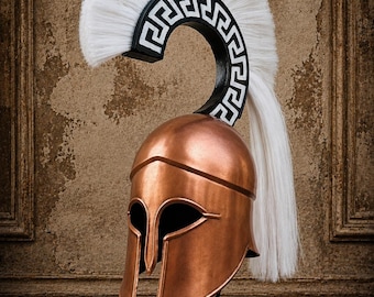 Griechischer korinthischer Helm mit Plume Prop Replica-Rollenspiel & Cosplay Geschenkartikel-Wearable Knight Kostüm-Halloween-Rüstung Geschenk