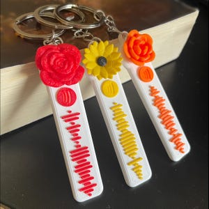 Custom Musical Keychain - Spotify Code Keychain with customizable decoration and color options