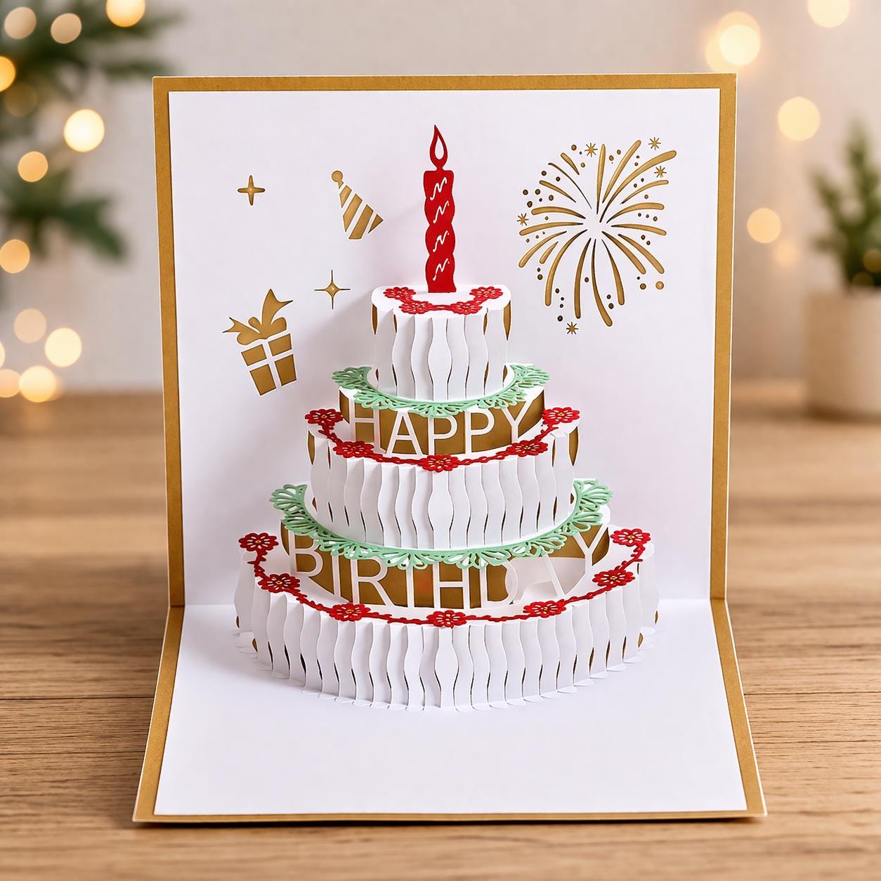 3D Musical LED Birthday Pop up Card With Envelope - Etsy UK