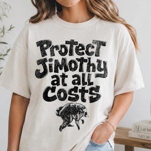 Protect Jimothy at All Costs Shirt, Viral Raccoon Tee, Funny Seattle Raccoon T-Shirt, Weird Animal Meme Gift, Trash Panda Shirt image 1