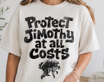 Protect Jimothy at All Costs Shirt, Viral Raccoon Tee, Funny Seattle Raccoon T-Shirt, Weird Animal Meme Gift, Trash Panda Shirt