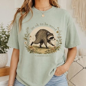 Jimothy from Seattle It’s OK to Be Weird Raccoon Cottagecore T-Shirt image 2