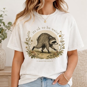 Jimothy from Seattle It’s OK to Be Weird Raccoon Cottagecore T-Shirt image 3