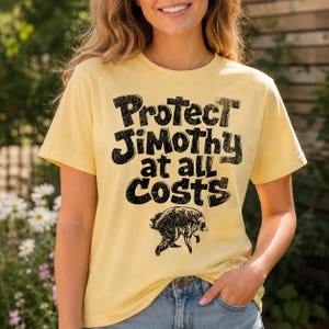Protect Jimothy at All Costs Shirt, Viral Raccoon Tee, Funny Seattle Raccoon T-Shirt, Weird Animal Meme Gift, Trash Panda Shirt image 2