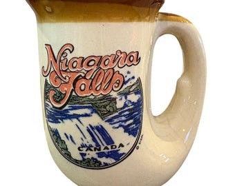 Vintage Niagara Falls Horn-Shaped Souvenir Coffee Cup Mug