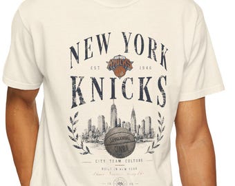 Camiseta vintage de los New York Knicks / Camiseta retro de baloncesto de la NBA / Knicks para niños y adultos / Estilo Abercrombie