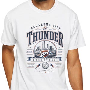 Oklahoma City Thunder vintage T-shirt met logo