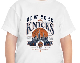 Camiseta infantil con el logo del horizonte de los New York Knicks / Camiseta del equipo de baloncesto de la NBA