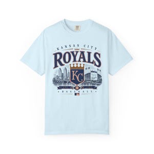 Camiseta de béisbol vintage de los Kansas City Royals — Tallas para bebés, niños y adultos Chambray