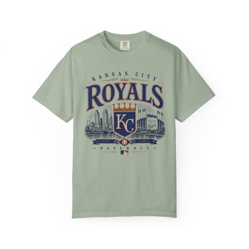 Camiseta de béisbol vintage de los Kansas City Royals — Tallas para bebés, niños y adultos Bay