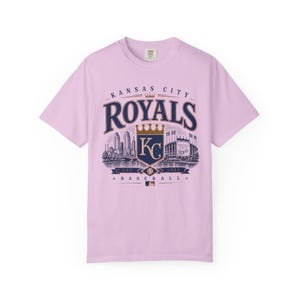Camiseta de béisbol vintage de los Kansas City Royals — Tallas para bebés, niños y adultos Orchid