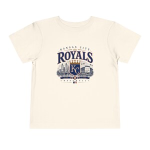 Camiseta de béisbol vintage de los Kansas City Royals — Tallas para bebés, niños y adultos Natural