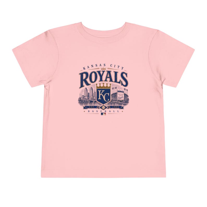 Camiseta de béisbol vintage de los Kansas City Royals — Tallas para bebés, niños y adultos Pink