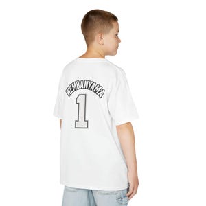 Koszulka San Antonio Spurs dla małych dzieci, dzieci i dorosłych | Koszulka z nazwą drużyny | Koszulka Victora Wembanyamy White