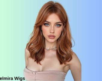 Peluca sintética rizada marrón de 14 pulgadas resistente al calor con aspecto natural para mujer