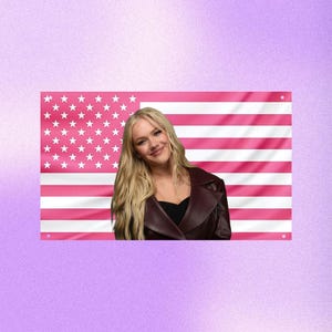 Tapiz de pared rosa de Freya Skye (EE. UU.) – Bandera de cantante, pancarta decorativa para sala de música.