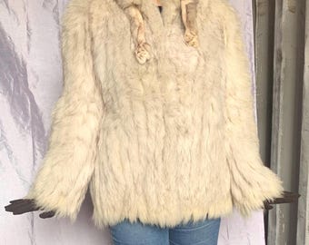 Vintage silver fox coat Saga Fox 1980s “Nordic Silver” – genuine fur – guaranteed quality – luxury item “Real fur”
