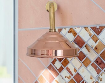Rain Shower Head | Round Luxury Bathroom Shower | Handmade Antique Copper Made in Morocco