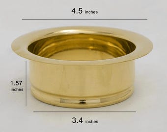 Solid Brass Disposal Flange | Unlacquered Kitchen Sink Flange | Handmade in Morocco