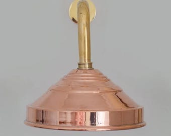Rain Shower Head | Round Luxury Bathroom Shower | Handmade Antique Copper Made in Morocco