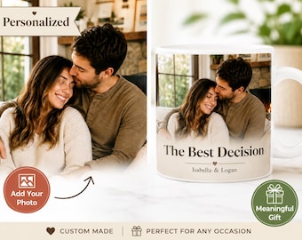 Personalized Couple Photo Mug, Romantic Keepsake Gift
