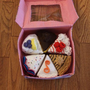 Felt Food Cake Box Sewing Pattern PDF - Etsy