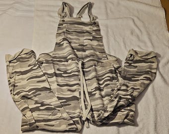 WallFlower Jeans One-Piece Overall Jumpsuit Camouflage Drawstring L Women's