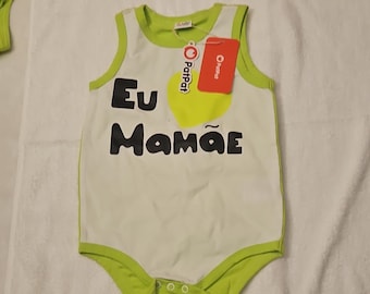 Body de algodón sin mangas con estampado PatPat, tallas 18-24 M, verde y blanco, Love