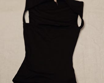 L.A. Seduction Shaping Top Slimming Shapewear Black Small Waist Abdomen Body