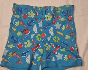 Bañador corto para niño Nickelodeon, azul, multicolor, estampado gráfico, talla 4T
