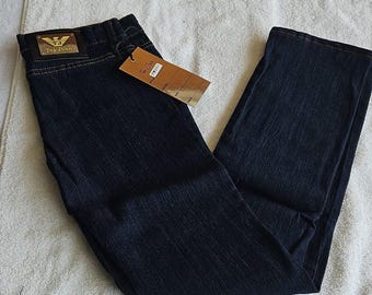 Top Jhon Boys Straight Jeans Dark Blue Cotton Spandex Size 9/10 MP701 woman