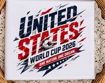Imagen PNG de la Copa Mundial de Fútbol de EE. UU. 2026, diseño patriótico para aficionados al fútbol (descarga digital)