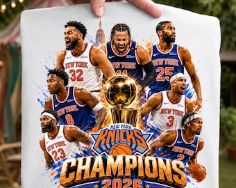 New York Knicks campeones de baloncesto PNG (Descarga digital)