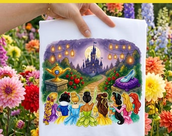 Watercolor Princesses Png, Magic Kingdom Princess Png, Watercolor Princess Castle Png, Family Vacation Shirt, Girls Trip Shirt