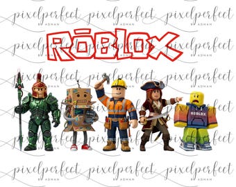 Roblox Birthday PNG, Gaming Characters Art, Party Theme Sublimation Print (Digital Download)